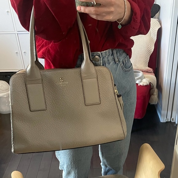 kate spade Handbags - Kate Spade beige leather bag